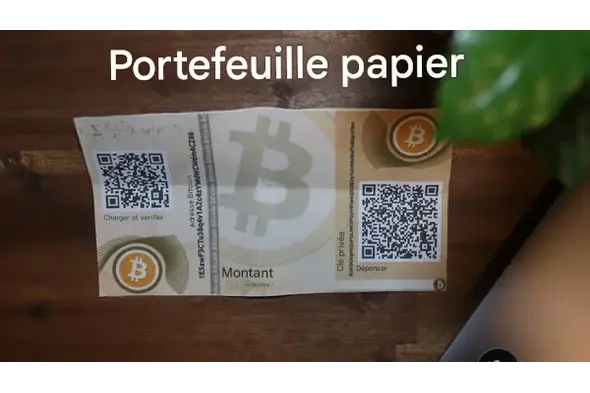 un portefeuille papier