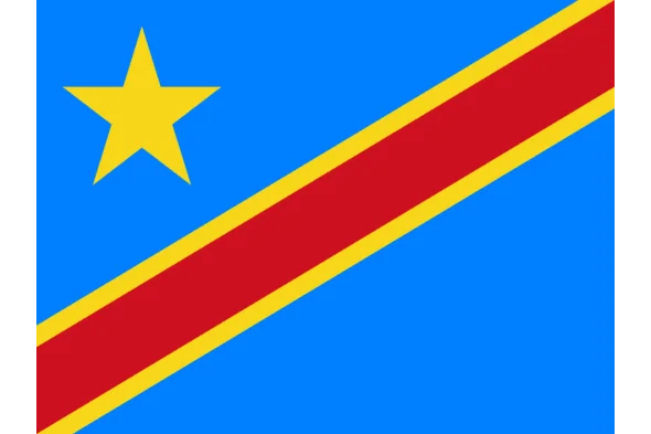 Le drapeau de la République démocratique du Congo