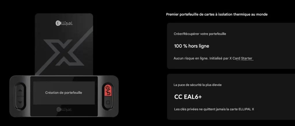 La carte ELLIPAL X